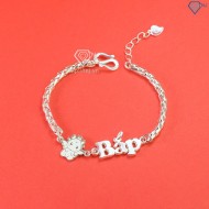 Quà thôi nôi cho bé lắc bạc cho bé khắc tên hình con rồng đẹp LTT0164