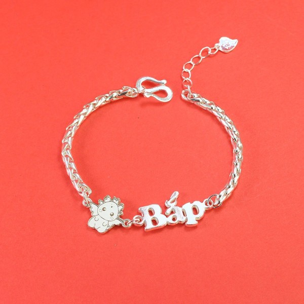 Quà thôi nôi cho bé lắc bạc cho bé khắc tên hình con rồng đẹp LTT0164