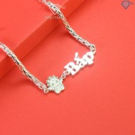 Quà thôi nôi cho bé lắc bạc cho bé khắc tên hình con rồng đẹp LTT0164