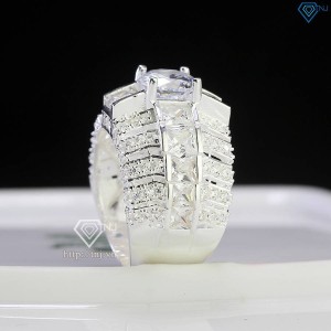 Nhẫn bạc nam cao cấp đính đá đẹp NNA0718 - Trang sức TNJ