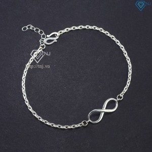 Lắc tay bạc đôi hình vô cực giá rẻ LTD0064