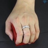 Nhẫn nam bạc đính full kim cương Moissanite NNAM0127