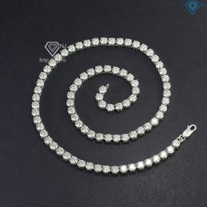 Dây chuyền Tennis bạc full Moissanite 5mm DCKM0001- Trang Sức TNJ
