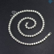 Dây chuyền Tennis bạc full Moissanite 5mm DCKM0001- Trang Sức TNJ