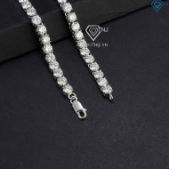 Dây chuyền Tennis bạc full Moissanite 5mm DCKM0001- Trang Sức TNJ