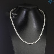 Dây chuyền Tennis bạc full Moissanite 5mm DCKM0001- Trang Sức TNJ