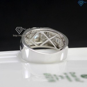 Nhẫn nam Moissanite đơn giản đính đá 6.0mm - Kiểm định GRA NNAM0183