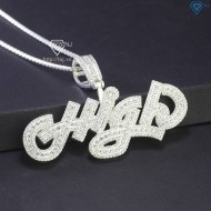 Mặt dây chuyền làm tên theo yêu cầu đính đá DCA0165