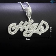 Mặt dây chuyền làm tên theo yêu cầu đính đá DCA0165
