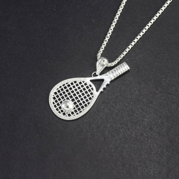 Dây chuyền bạc nam mặt cây vợt Tennis DCA0169