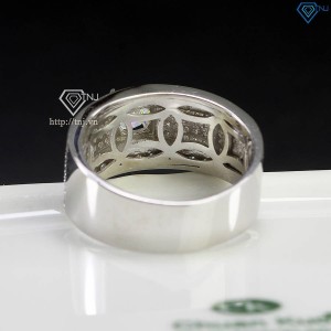 Nhẫn nam đơn giản Moissanite đính kim cương 5.5mm NNAM0196