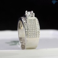 Nhẫn nam đơn giản Moissanite đính kim cương 5.5mm NNAM0196