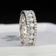 Nhẫn nam bạc đính full kim cương Moissanite đẹp NNAM0198
