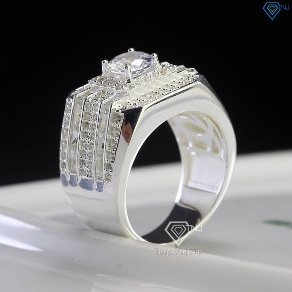 Nhẫn bạc nam bản to cao cấp NNA0736