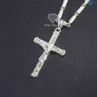 Dây chuyền thánh giá nam bằng bạc DCA0039 -Trang sức TNJ