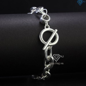 Lắc tay bạc nam mắt xích to Hiphop LTA0182