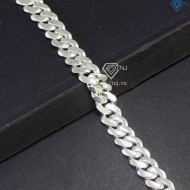 Lắc tay bạc nam mắt xích Cuban 7mm LTA0184