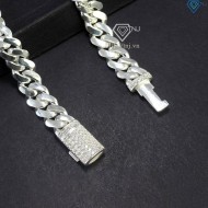 Lắc tay bạc nam mắt xích Cuban 7mm LTA0184