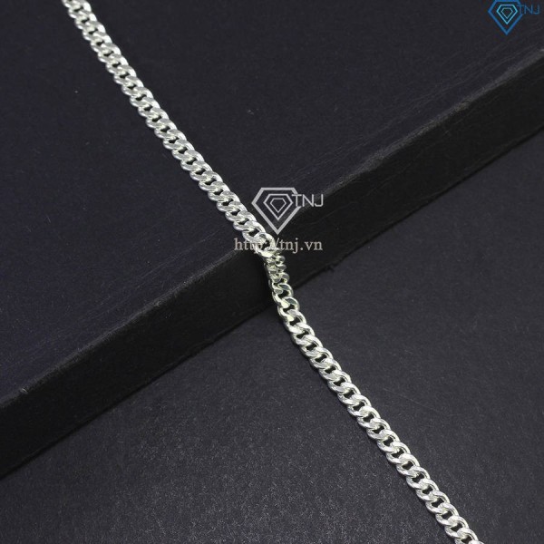 Lắc tay bạc nam mắt xích nhỏ 3mm LTA0188