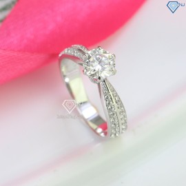 Quà Valentine cho người yêu nhẫn nữ Moissanite NNM0020