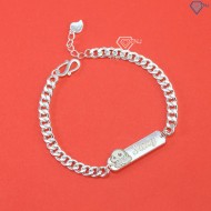 Lắc bạc cho bé khắc tên hình con rắn đẹp LTT0177 - Trang Sức TNJ