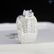 Nhẫn bạc nam đẹp đính đá sang trọng NNA0751