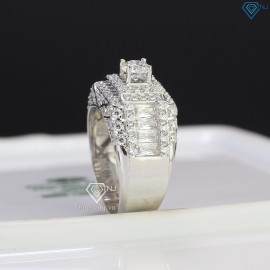 Quà Valentine cho nam nhẫn Moissanite nam giá rẻ 5.0mm NNAM0005