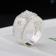 Nhẫn bạc nam hoa văn đẹp NNA0765