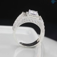 Nhẫn bạc nam đính đá cao cấp NNA0769