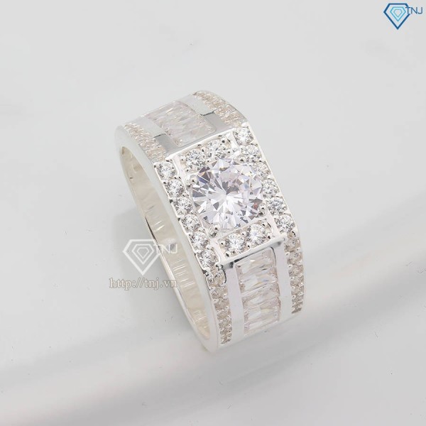 Nhẫn bạc nam 925 bản nhỏ NNA0776