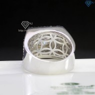 Nhẫn nam Moissanite mặt đá vuông 7.5mm - Kiểm định GRA NNAM0203