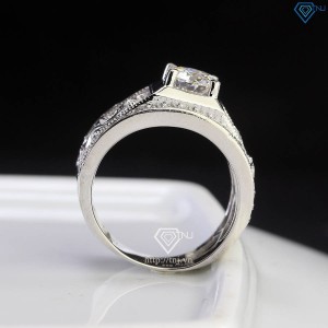 Nhẫn nam hình rồng đính đá kim cương Moissanite 7.0mm NNAM0204