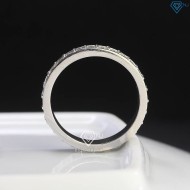 Nhẫn nam đẹp đính full kim cương Moissanite NNAM0206