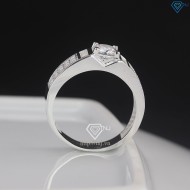 Nhẫn bạc nam đính đá đơn giản NNA0790