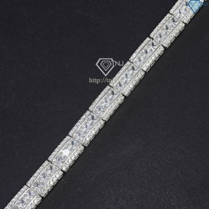 Lắc tay bạc cho nam đính đá sang trọng LTA0195 - Trang Sức TNJ