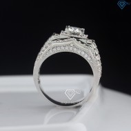 Nhẫn nam đính full kim cương Moissanite 6.5mm - Kiểm định GRA NNAM0175