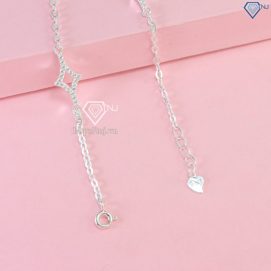 Lắc bạc nữ hình 420ent đính đá LTN0422