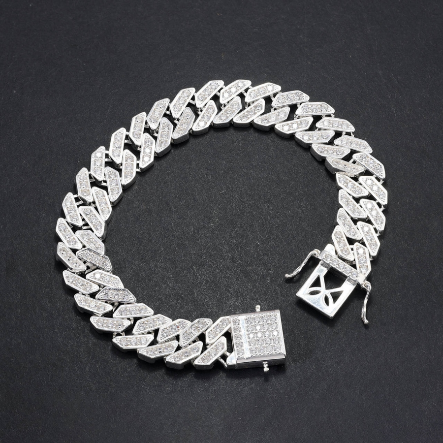 Lắc tay nam Cuban bản 11mm LTA0146