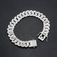 Lắc tay nam Cuban bản 11mm LTA0146