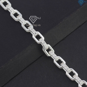 Lắc tay nam mắt xích cao cấp đính đá đẹp LTA0203