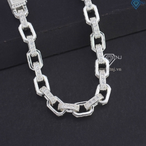 Lắc tay nam mắt xích cao cấp đính đá đẹp LTA0203