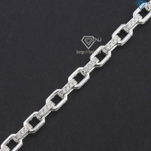 Lắc tay nam mắt xích cao cấp đính đá đẹp LTA0203