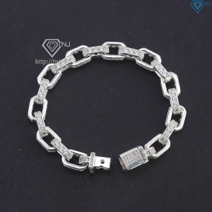 Lắc tay nam mắt xích cao cấp đính đá đẹp LTA0203
