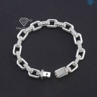 Lắc tay nam mắt xích cao cấp đính đá đẹp LTA0203