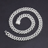Dây chuyền bạc nam cuban 10mm DCK0152