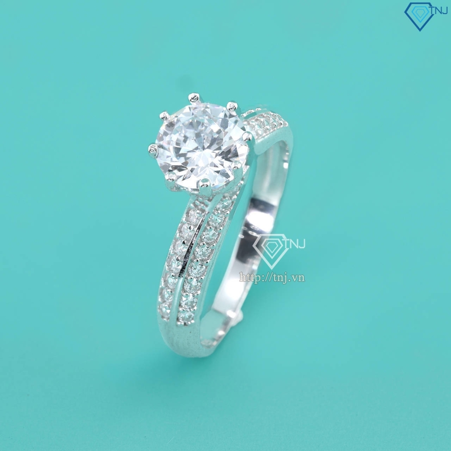 Nhẫn bạc nữ dạng xoắn đẹp xi kim NNXK0029