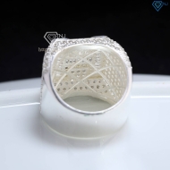 Nhẫn nam chữ H bản to đính đá NNA0808