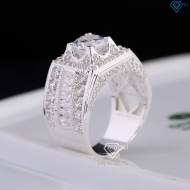 Nhẫn bạc nam đính đá đẹp NNA0809