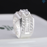 Nhẫn bạc nam đính đá đẹp NNA0809