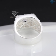 Nhẫn bạc nam cao cấp đính đá đẹp NNA0810